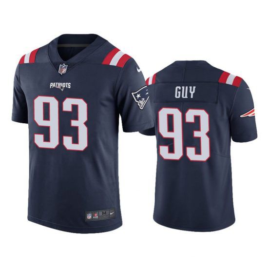 Men New England Patriots #93 Lawrence Guy Nike Navy Limited NFL Jersey